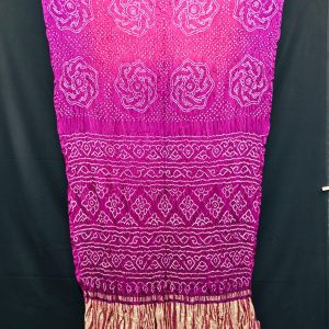 Gajisilk Bandhni saree